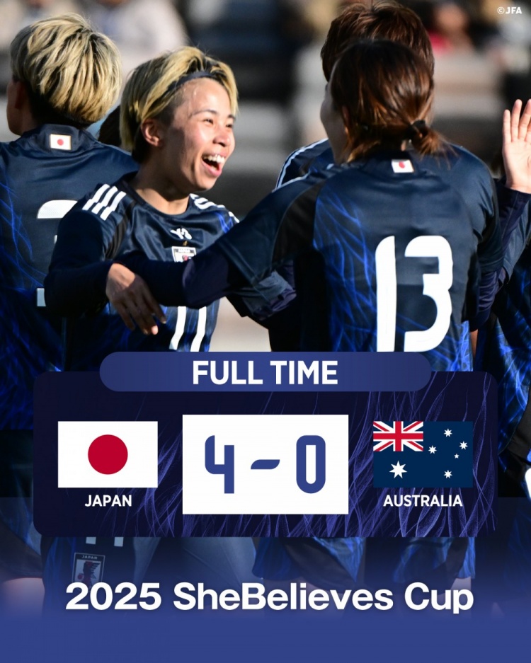  熱身賽日本女足4-0澳大利亞女足，田中美南2射1傳&長(zhǎng)谷川唯任隊(duì)長(zhǎng)
