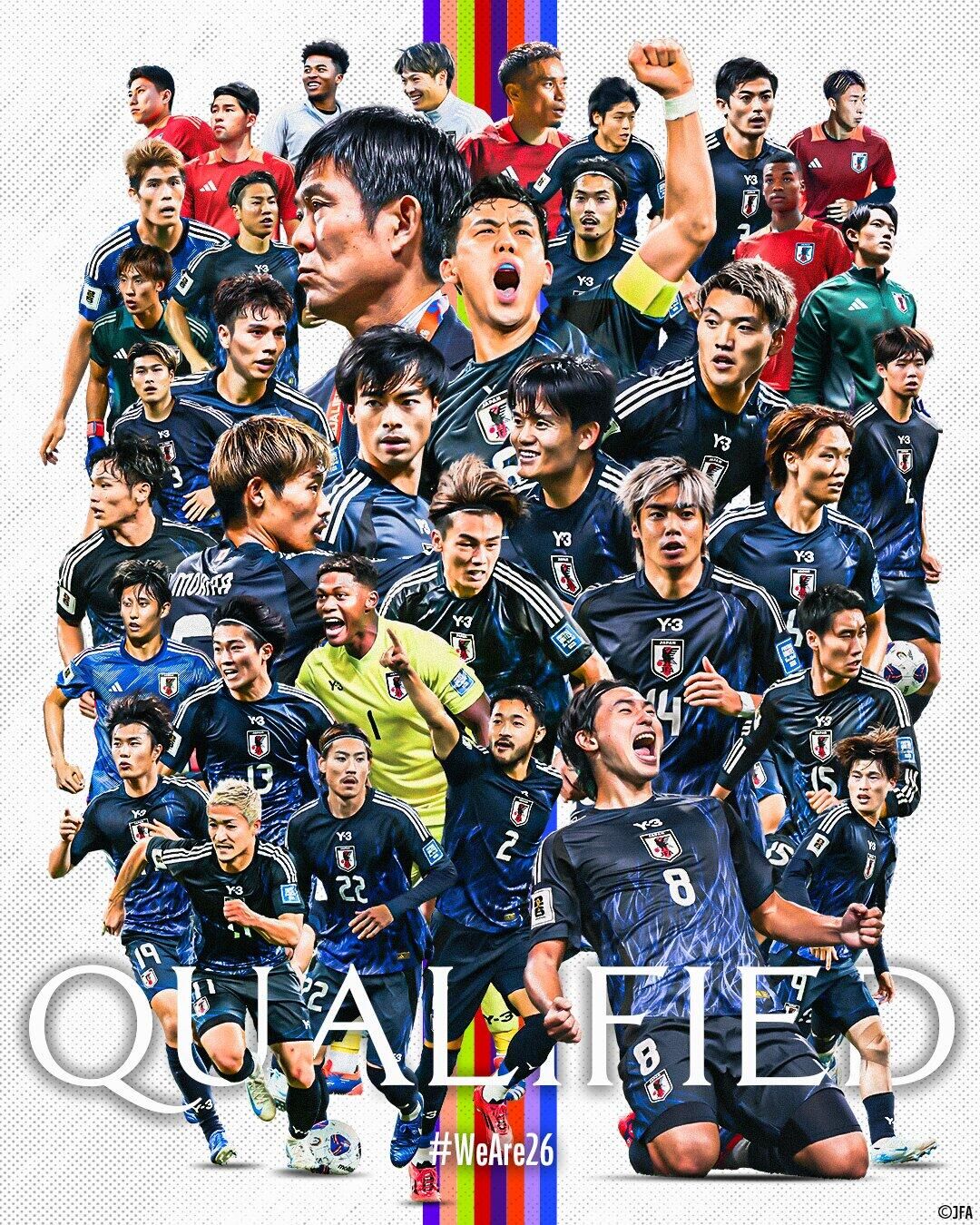  斷層領先！日本7輪6勝1平提前晉級世界杯，全球除東道主外首隊！