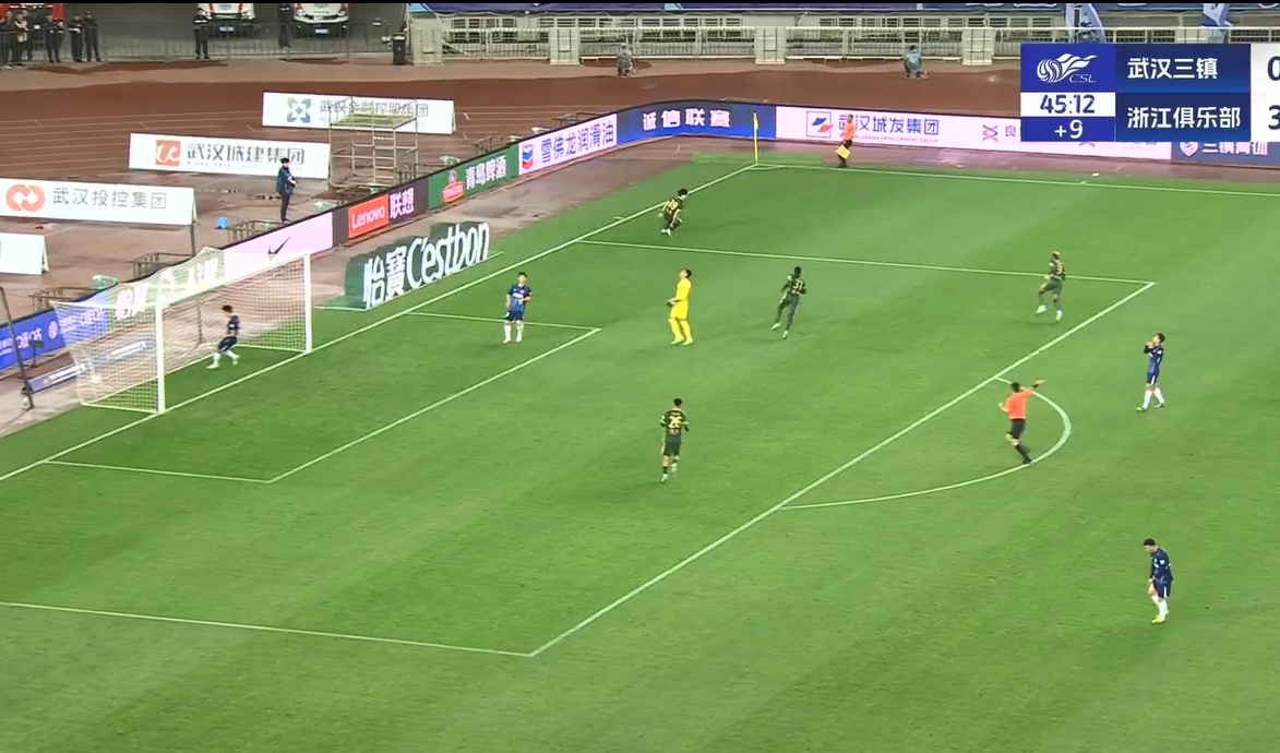  18歲王鈺棟中超處子球！三鎮(zhèn)后防白給，浙江半場4-0領先