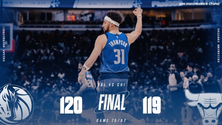 險勝公牛！獨(dú)行俠官方曬贏球海報 克萊成為封面人物