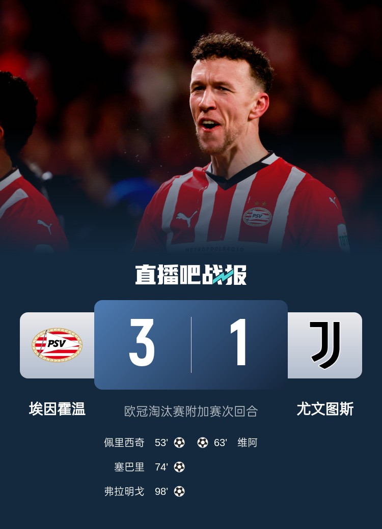 佩杜拉：尤文在下半場完全消失，埃因霍溫本該在常規(guī)時間內獲勝
